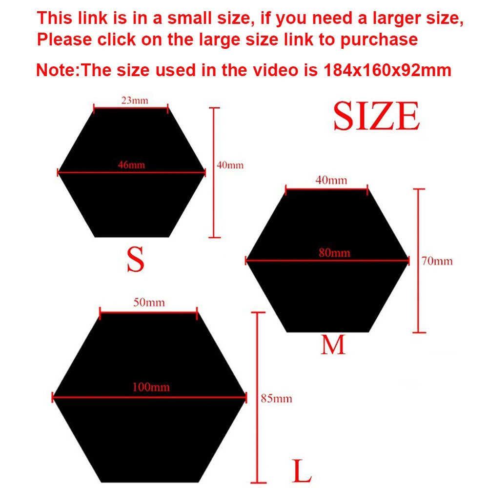 Espejo Adhesivo Hexagonal